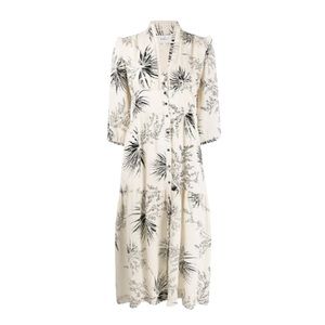ba&sh Eleanor Dress- Cream w/Floral Print Size 1/Small